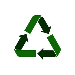 Recycle icon vector logo design template