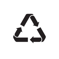 Fototapeta premium Recycle icon vector logo design template