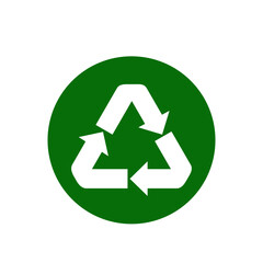 Obraz premium Recycle icon vector logo design template