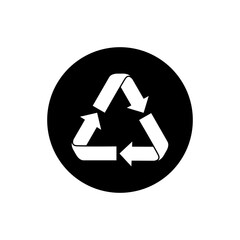 Recycle icon vector logo design template