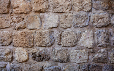 An old stonewall background in rural.