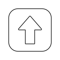 Up arrow icon. Multimedia symbol modern, simple, vector, icon for website design, mobile app, ui. Vector Illustration