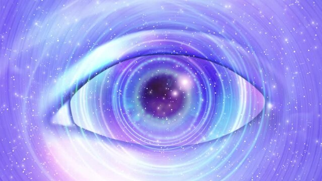 Cosmic Eye 3D illustration,Meditation Animation, Video, Visualizer