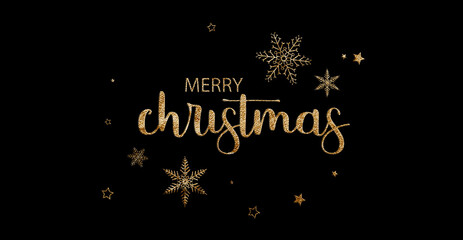 abstract christmas background with snowflakes