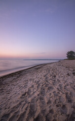 sunrise at the beach in Gdynia mechelinki