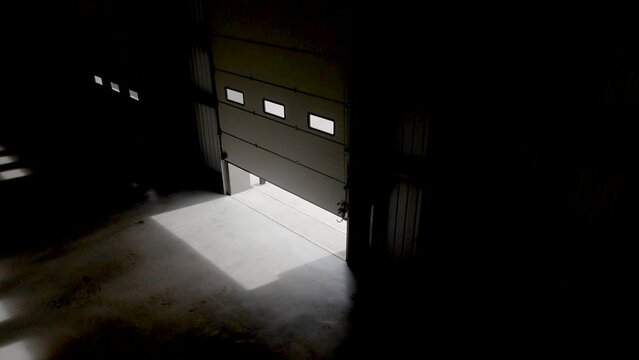 Warehouse Interior Shutter Doors Opening