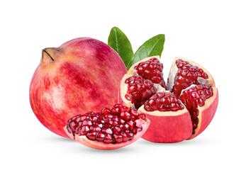 Fototapeta premium Pomegranate isolated on transparent png