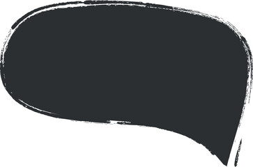 Hand-drawn speech bubble. Grunge styled.