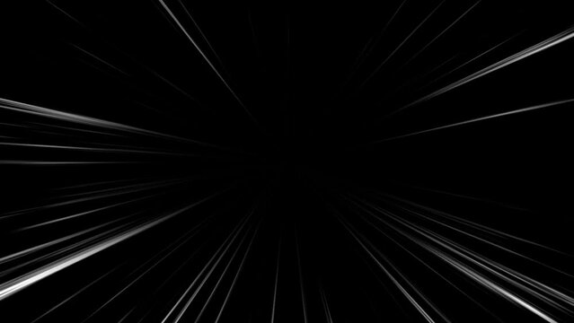 Fast zoom effect fast moving lines for shock decoration