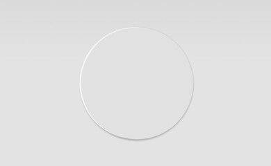 Circle on white background 