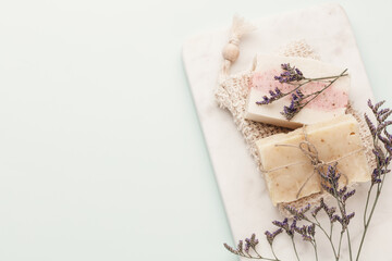 Handmade natural soap with herbal. - 549417858