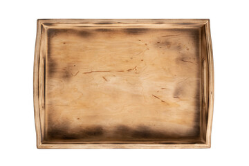 Empty wooden box isolated on white, Wooden grocery box