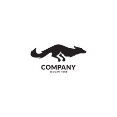 wolf logo vector design template.