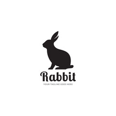 rabbit logo icon vector template.