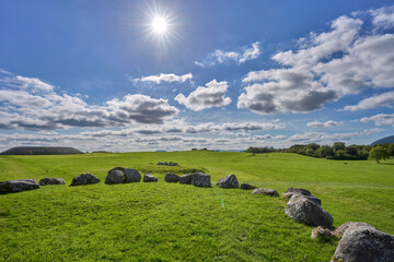 archaeological site of prehistoric stone circle of stone circle of Carrowmore in county Mayo,...
