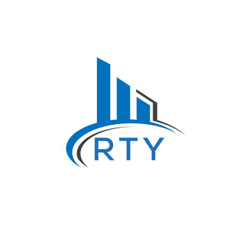 RTY letter logo. RTY blue image. RTY Monogram logo design for entrepreneur and business. RTY best icon.	
