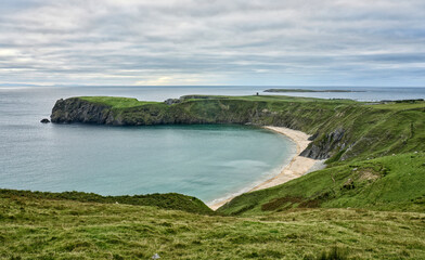 rock cliffs of Dunmore Head at the Atlantic coast of Ireland