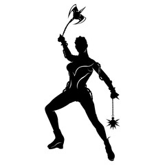 Simple character silhouette design