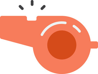 whistle illustration in minimal style