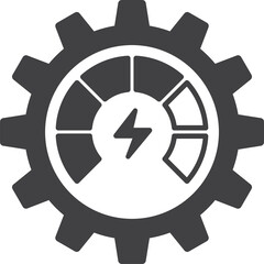 electric power illustration in minimal style