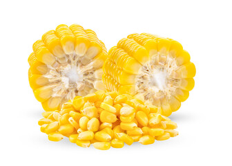 Sweet corn isolated on transparent png