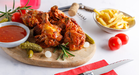 wood smoked chicken.