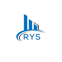 RYS letter logo. RYS blue image. RYS Monogram logo design for entrepreneur and business. RYS best icon.	
