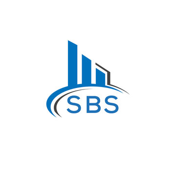 SBS letter logo. SBS blue image. SBS Monogram logo design for entrepreneur and business. SBS best icon.	
