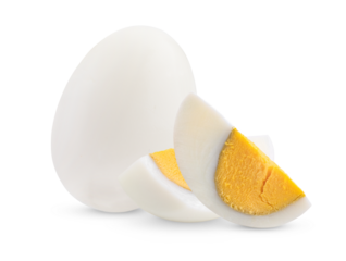Boiled egg isolated on transparent png
