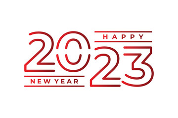 happy new year 2023 logo or background