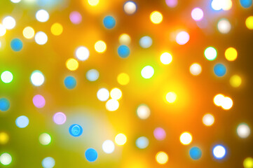 Christmas, colorful, beautiful, sparkling blurred lights as decorative card