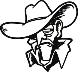 illustration of a cowboy