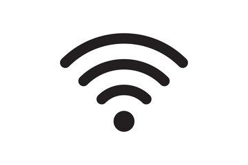 Wi Fi symbol signal connection. Vector wireless internet technology sign. Wifi network communication icon.