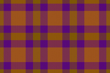Check textile seamless. Vector pattern fabric. Background plaid tartan texture.