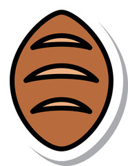 ミニステッカー食べ物　パン