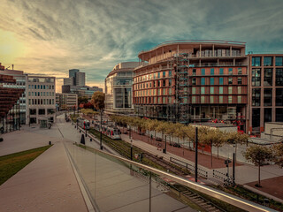Moderne Gebäude im Zentrum von Düsseldorf