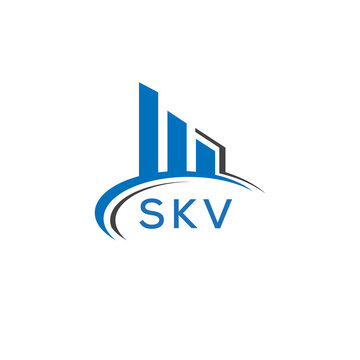 SKV letter logo. SKV blue image. SKV Monogram logo design for entrepreneur and business. SKV best icon.	

