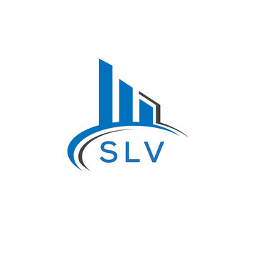 SLV letter logo. SLV blue image. SLV Monogram logo design for entrepreneur and business. SLV best icon.	
