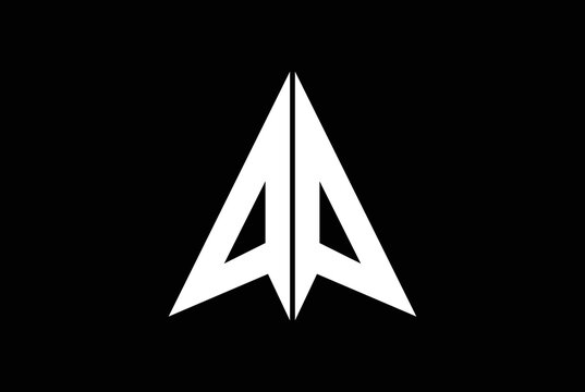 Elegant minimal letter symbol. Alphabet A OR A A logo design.