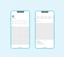 Social media post template