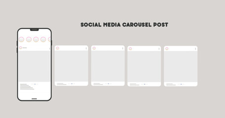 Social media post template
