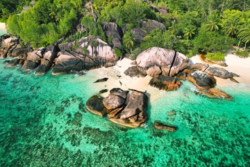 Tropical island of Seychelles