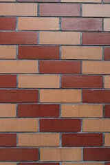 Obraz premium Creative colorful brick pattern wall background, vintage brick wall texture