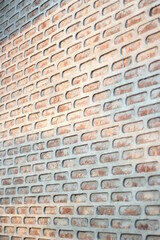 Red brick block wall background, Vintage brick wall texture
