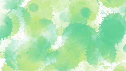 Obraz na płótnie Canvas Green watercolor background for textures backgrounds and web banners design
