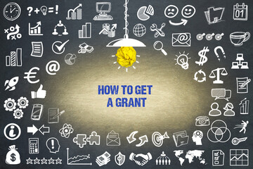 how to get a grant	 - obrazy, fototapety, plakaty