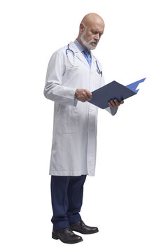 PNG file no background Doctor checking patient's medical records
