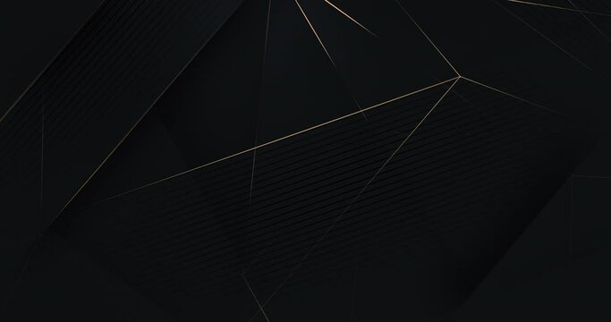 Black luxury background with golden diagonal stripes. Dark elegant dynamic abstract BG. Trendy geometric grey gradient. Universal minimal 3d sale modern backdrop. Glassmorphism deluxe lines templat
