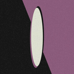 Decorative abstract colorful geometric figures slice shadow background illustration