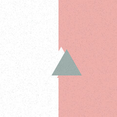 Decorative abstract colorful geometric figures slice shadow background illustration
